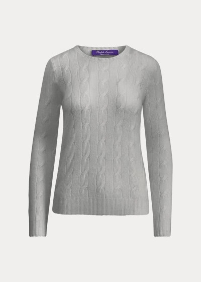 Ralph Lauren Cable-Knit Cashmere Striktrøje Dame Danmark (XDRZH6083)